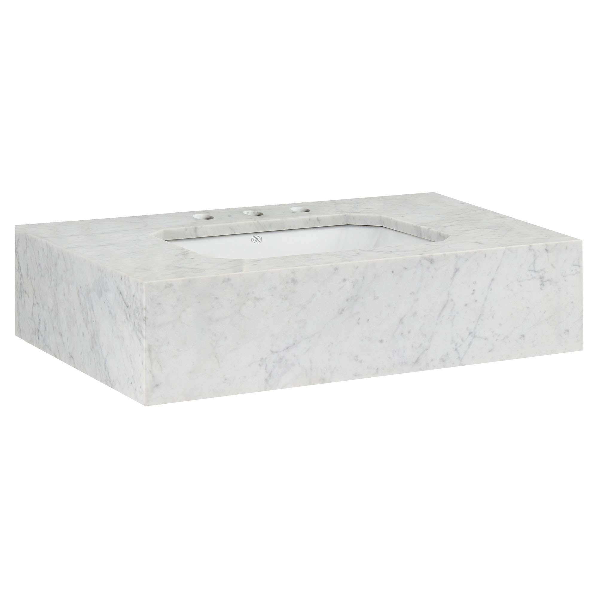 Belshire® 30 in. Carrara Marble Console Top, 3 Hole